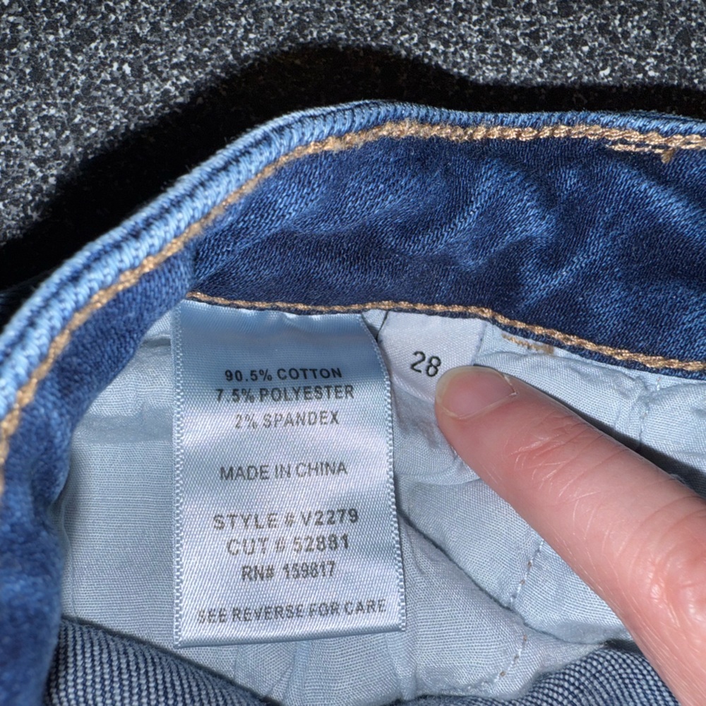 Altar'd State High Rise Button-Fly Blue Jeans - Picture 4 of 7